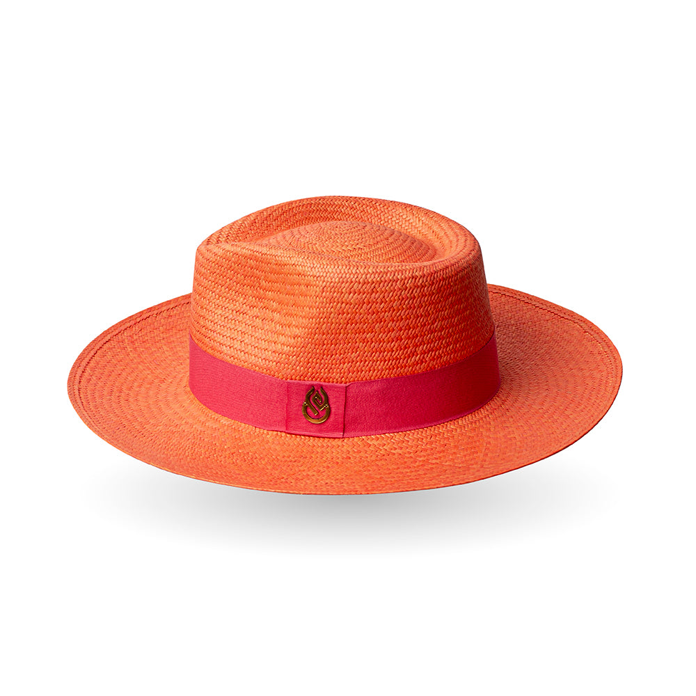 Sombrero Fedora Orange - Panama Hat