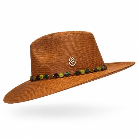 Panama hat fedora chocolate